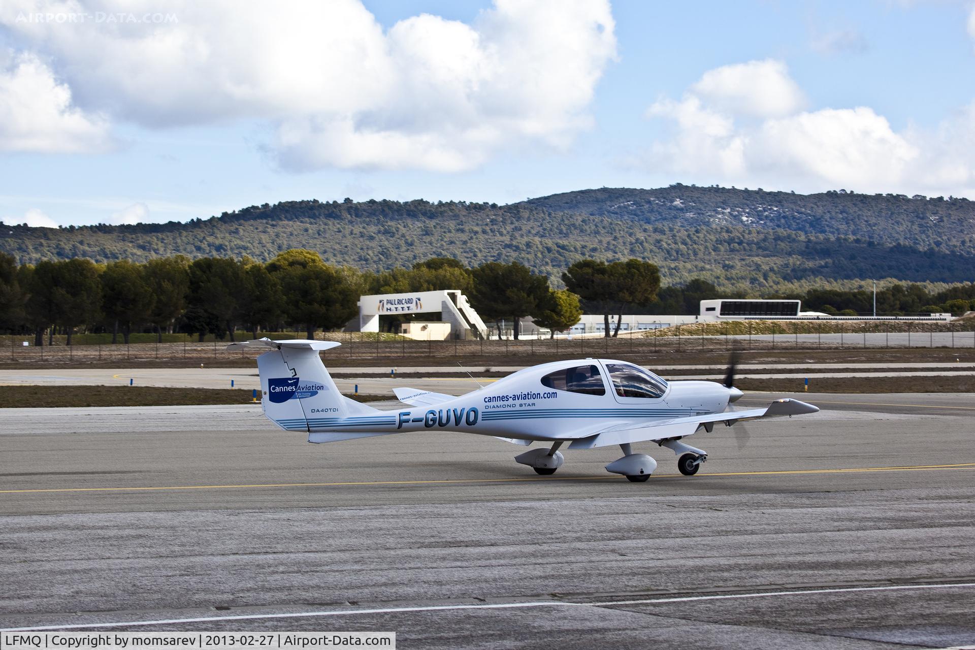 Le Castellet Airport, Le Castellet France (LFMQ) - Diamond landing at Le Castellet Airport,near Circuit Paul Ricard (83,France)