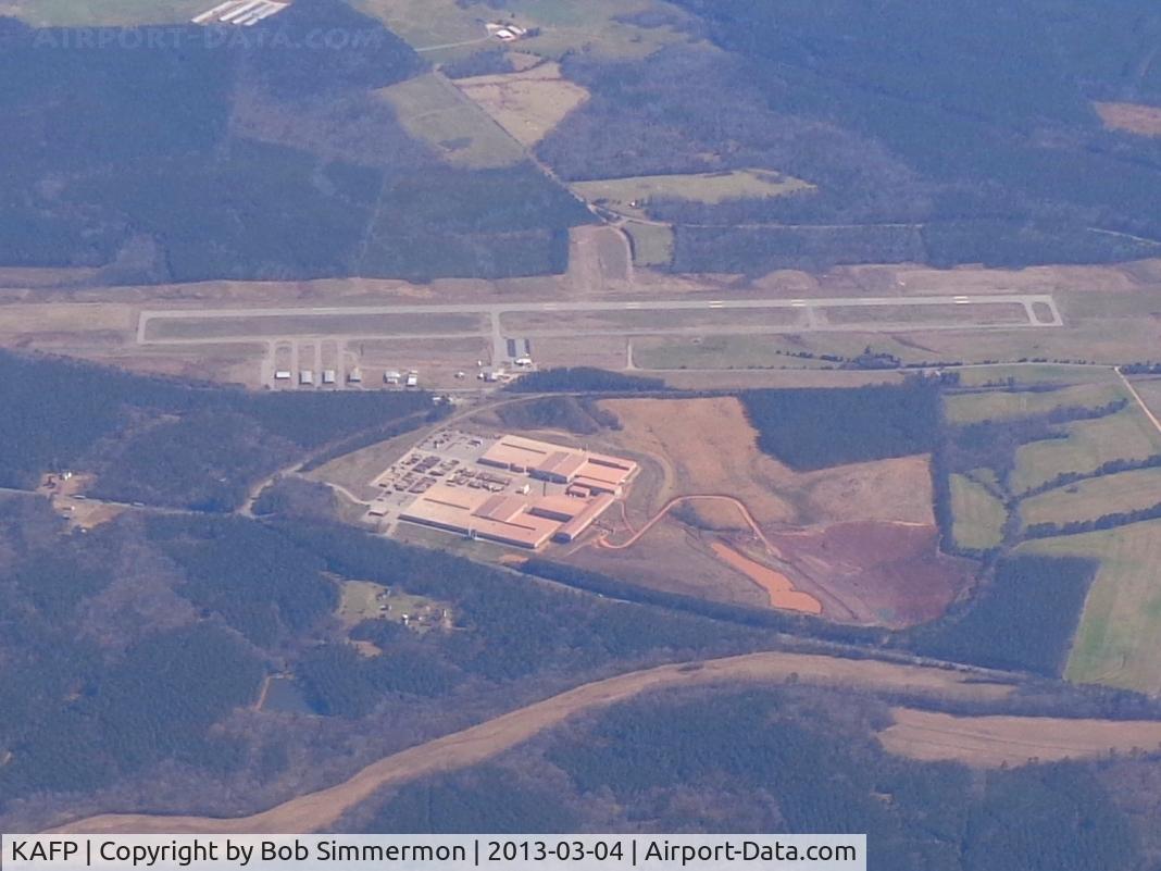 Anson County -  Jeff Cloud Field Airport (AFP) - Looking east from 6000 ft.