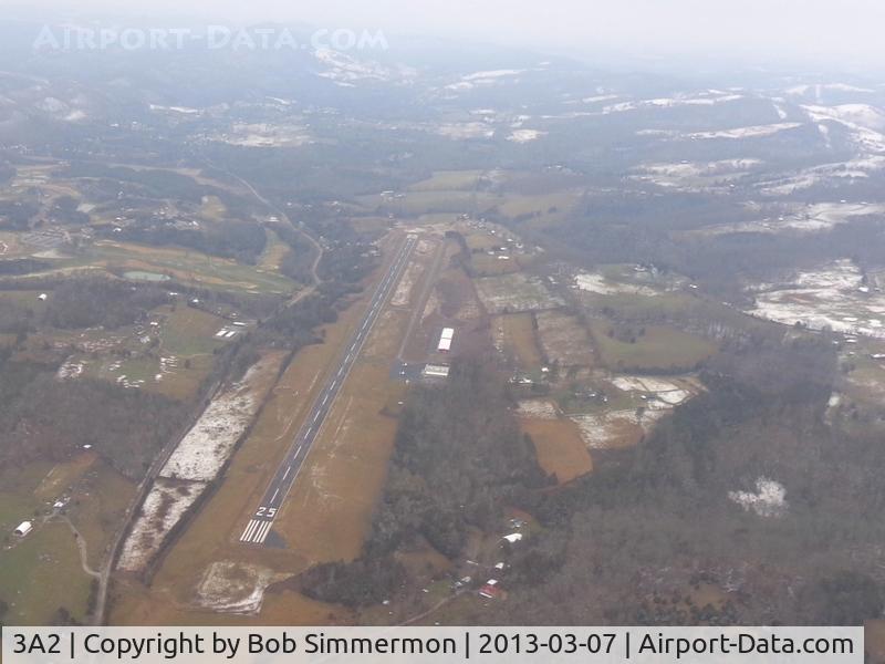 New Tazewell Municipal Airport (3A2) - Looking west
