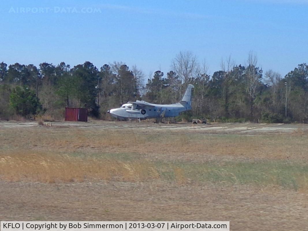 Florence Regional Airport (FLO) - An old Grumman amphib near the end of RWY 1 at Florence, SC.