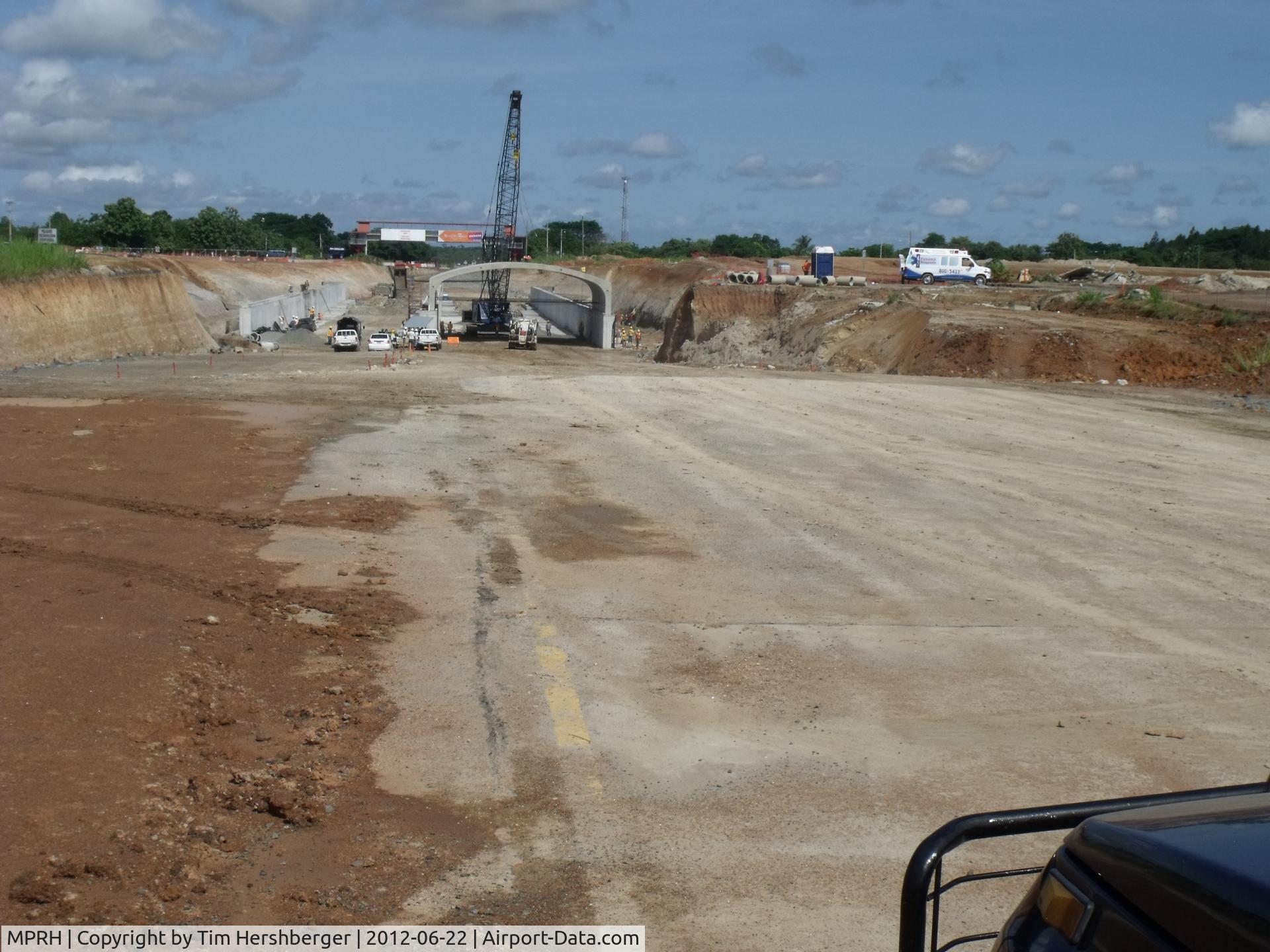 Captain Scarlet Martinez Airport, Rio Hato Panama (MPRH) - Uner Construction, the runway still not paved as of Mar 10, 2012
