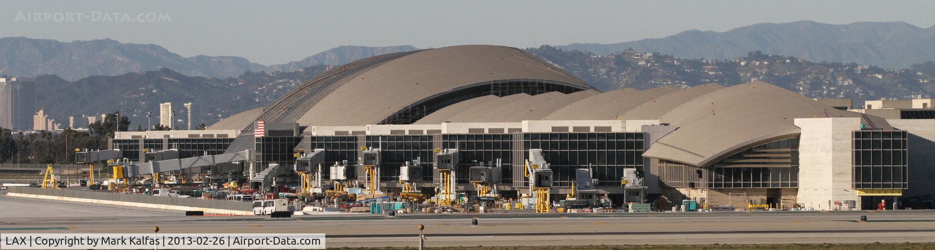 Los Angeles International Airport (LAX) - Tom Bradley International Terminal in the final phase of construction.