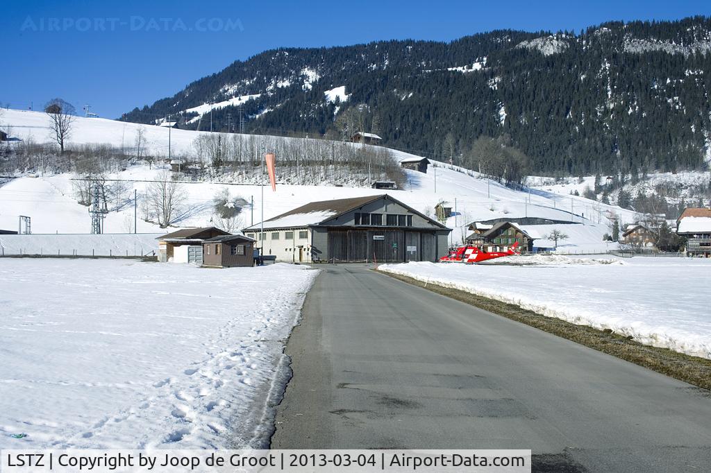 LSTZ Airport - overview of the Rega heli platform at Zweisimmen