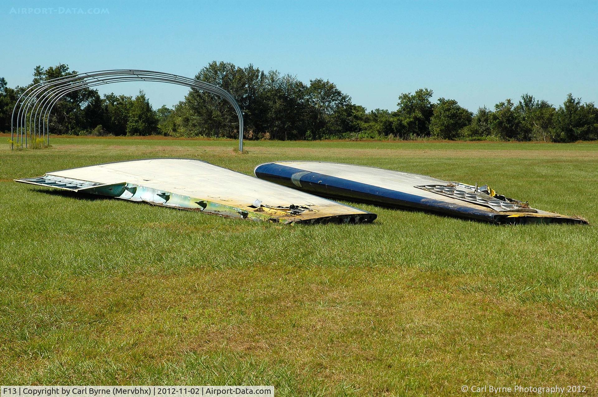 Shell Creek Airpark Airport (F13) - A pair of Douglas DC-3 wings.