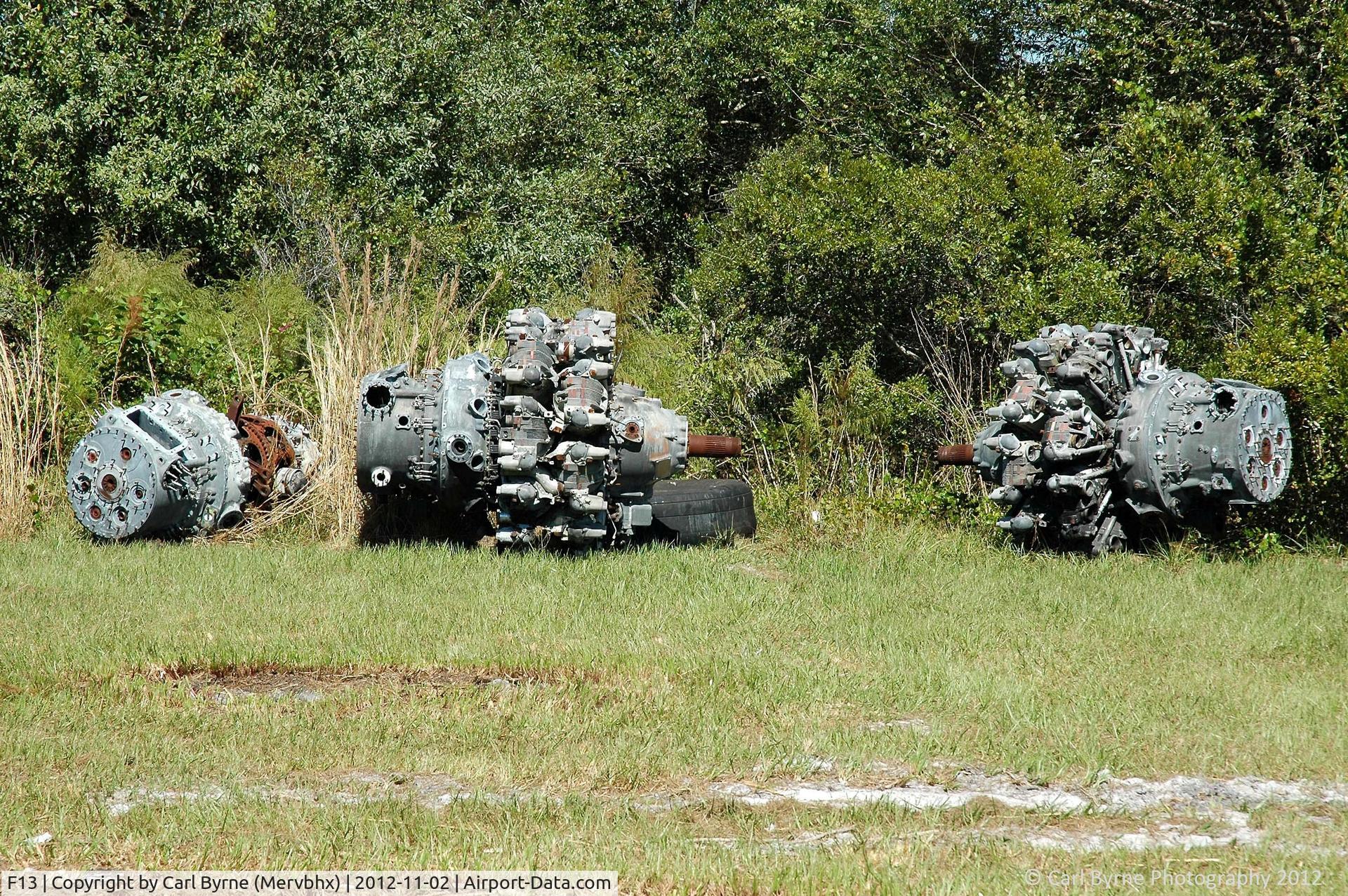 Shell Creek Airpark Airport (F13) - A pair of Douglas DC-3 engines.