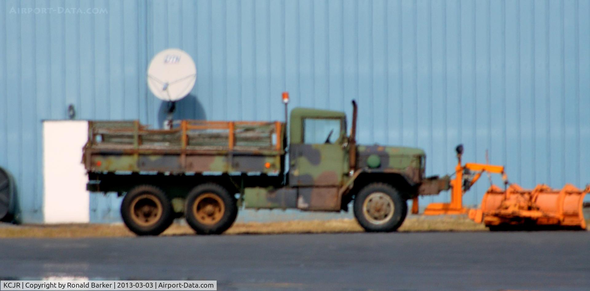 Culpeper Regional Airport (CJR) - Large truck with snow plow to clear airfield