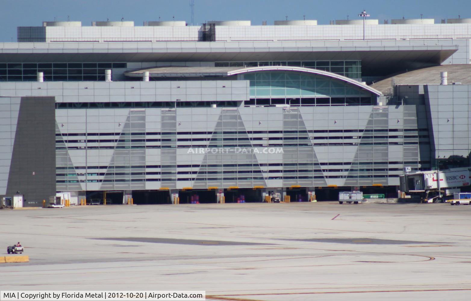 Miami International Airport (MIA) - It spells MIAMI on the glass