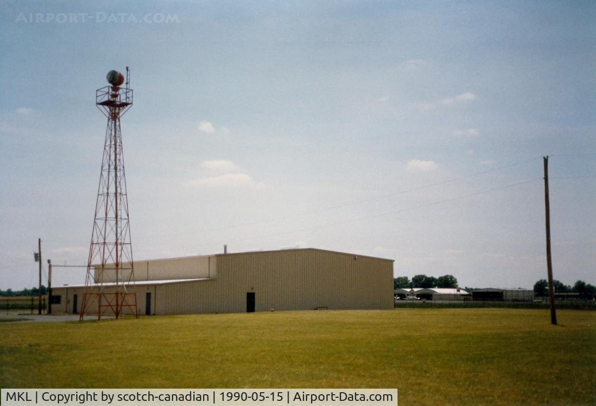 Mc Kellar-sipes Regional Airport (MKL) - Hangars and Aircraft Beacon at McKeller-Sipes Regional Airport, Jackson, TN