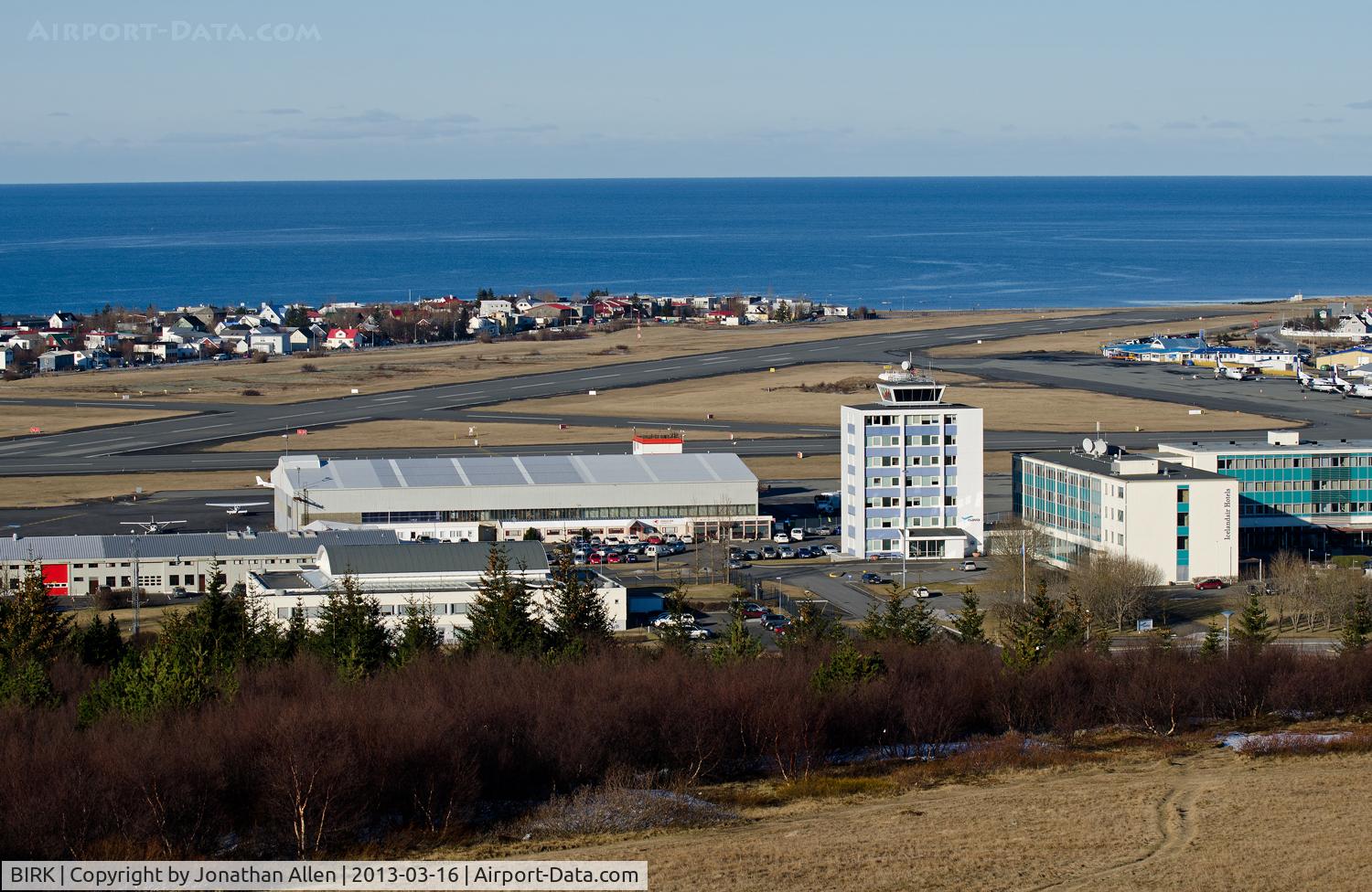 Reykjavík Airport, Reykjavík Iceland (BIRK) - Reykjavik domestic airport - control tower and terminal for Eagle Air.