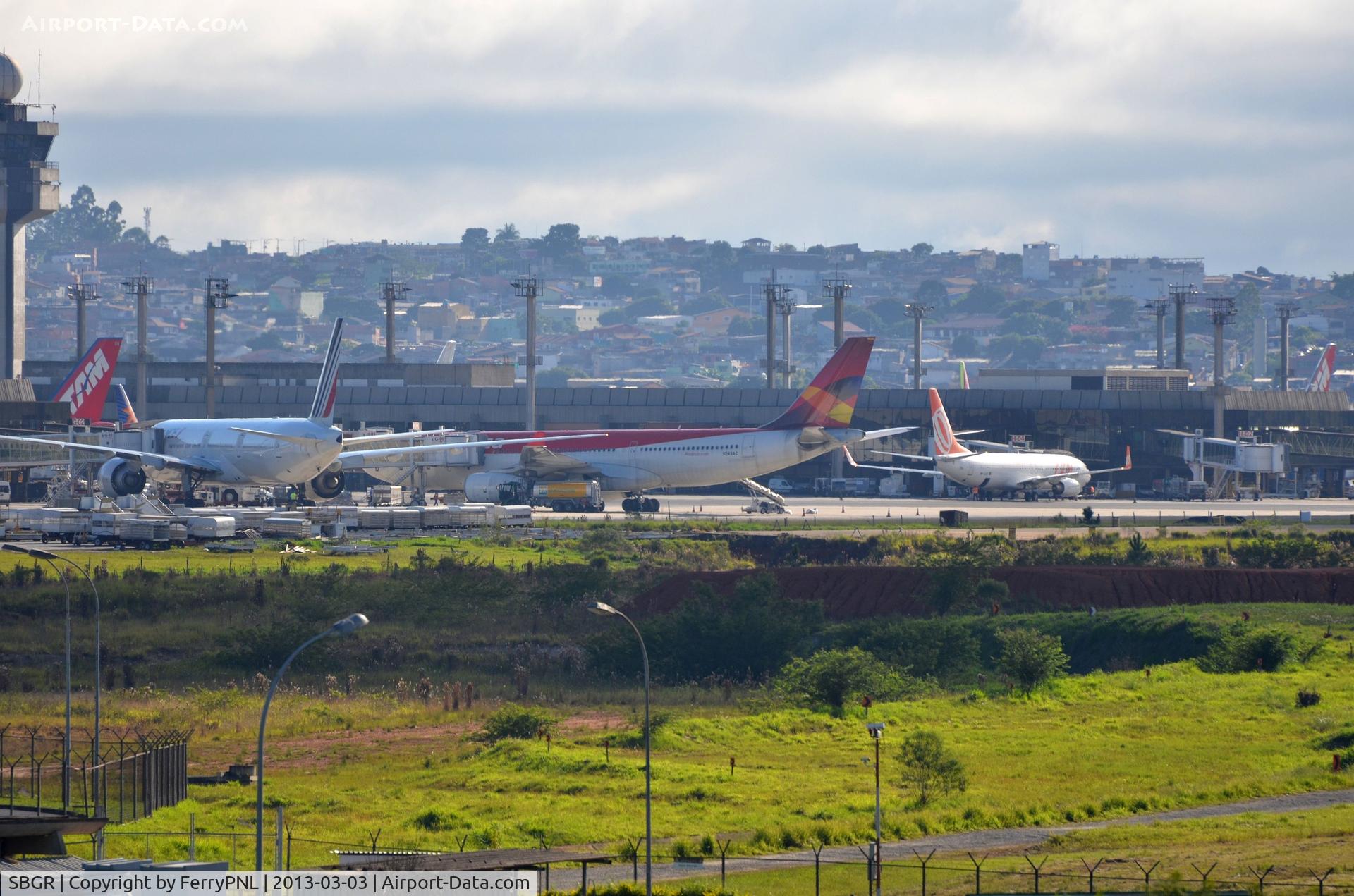 São Paulo-Guarulhos International Airport, São Paulo, São Paulo Brazil (SBGR) - GRU terminal from a distance