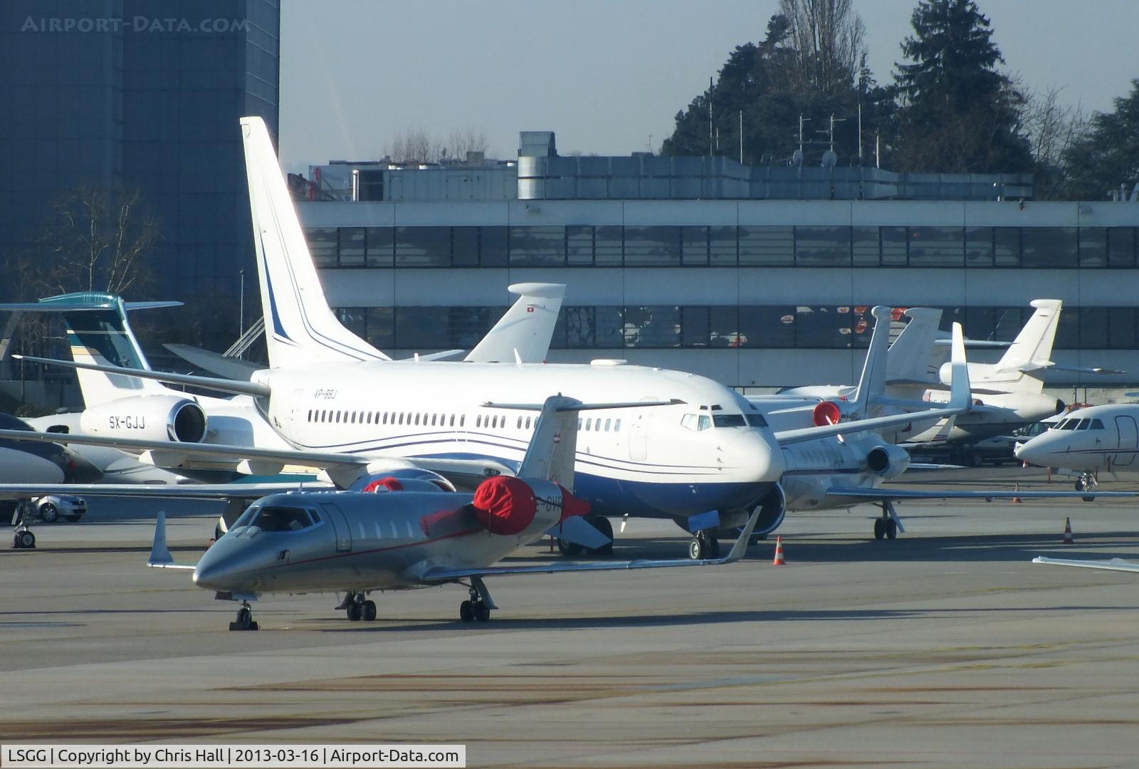 Geneva Cointrin International Airport, Geneva Switzerland (LSGG) - Western BizJet apron at Geneva