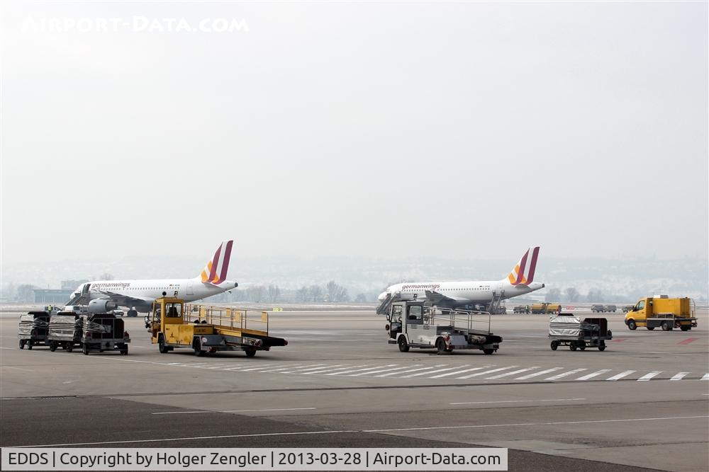 Stuttgart Echterdingen Airport, Stuttgart Germany (EDDS) - View on outer apron west....