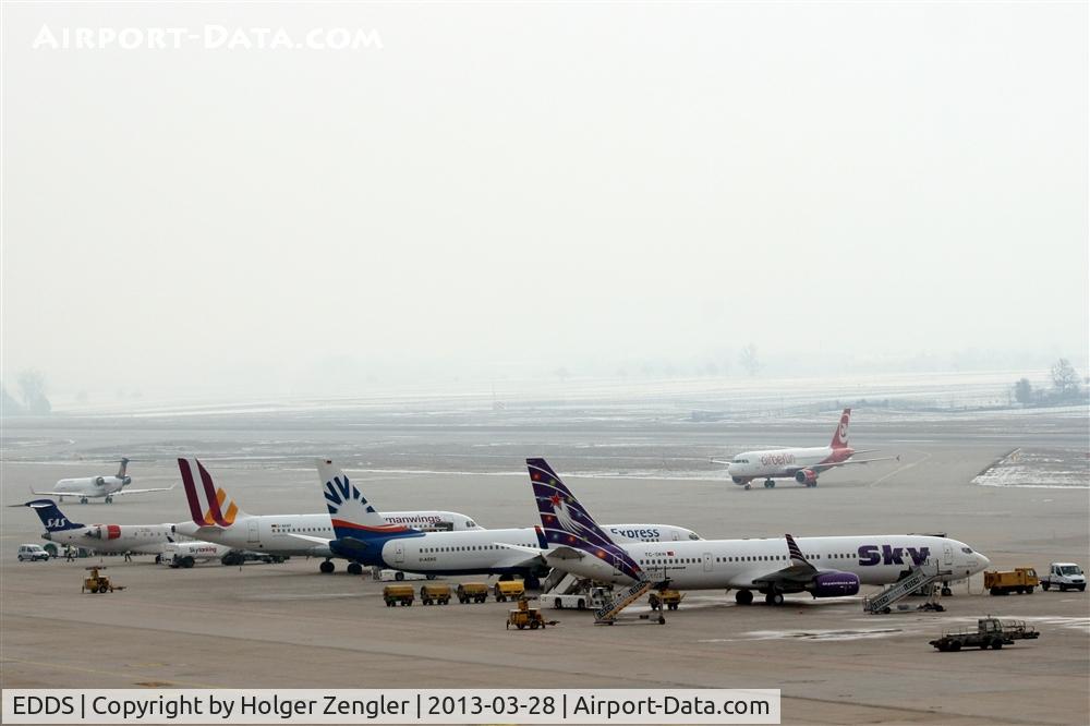 Stuttgart Echterdingen Airport, Stuttgart Germany (EDDS) - On apron east.....