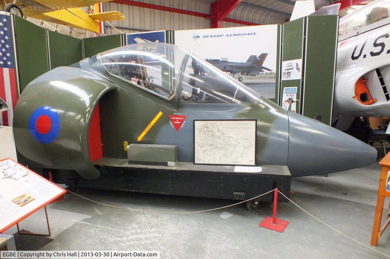 Coventry Airport, Coventry, England United Kingdom (EGBE) - BAe Harrier GR.5 procedures trainer preserved at the Midland Air Museum