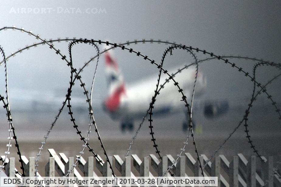 Stuttgart Echterdingen Airport, Stuttgart Germany (EDDS) - Barbwire impression at rwy 07/25......