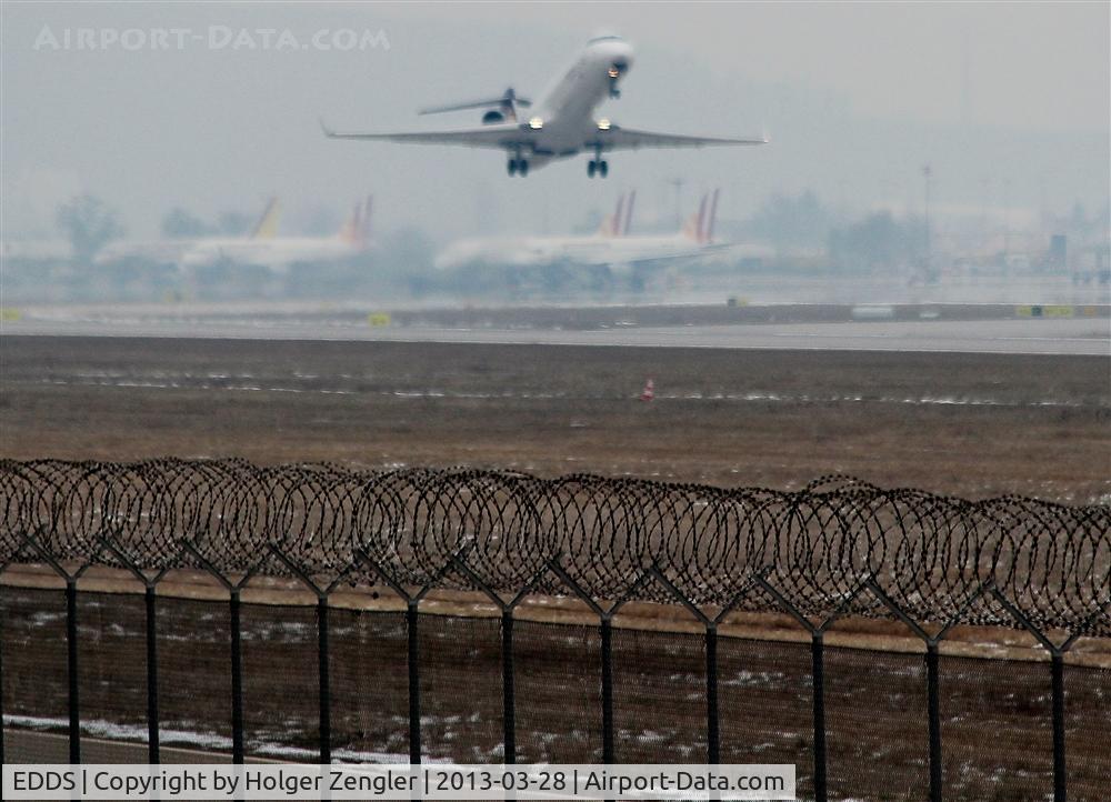 Stuttgart Echterdingen Airport, Stuttgart Germany (EDDS) - Barbwire impression at rwy 07/25......