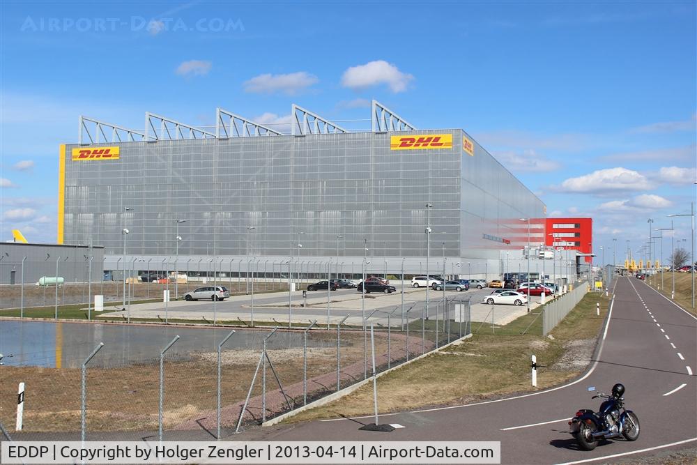 Leipzig/Halle Airport, Leipzig/Halle Germany (EDDP) - Western view on DHL Air Hub hangar...