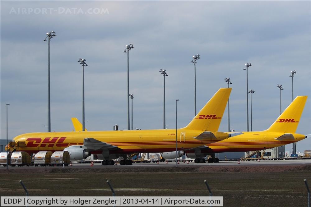 Leipzig/Halle Airport, Leipzig/Halle Germany (EDDP) - DHL twins are waiting for sunday´s rush hour...