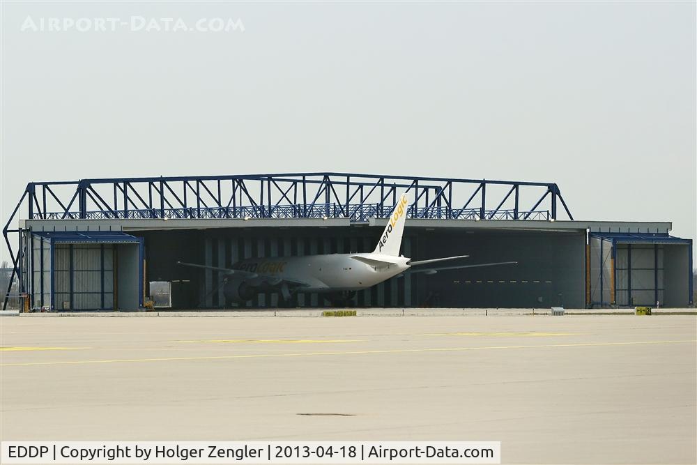 Leipzig/Halle Airport, Leipzig/Halle Germany (EDDP) - Engine test facility in use...