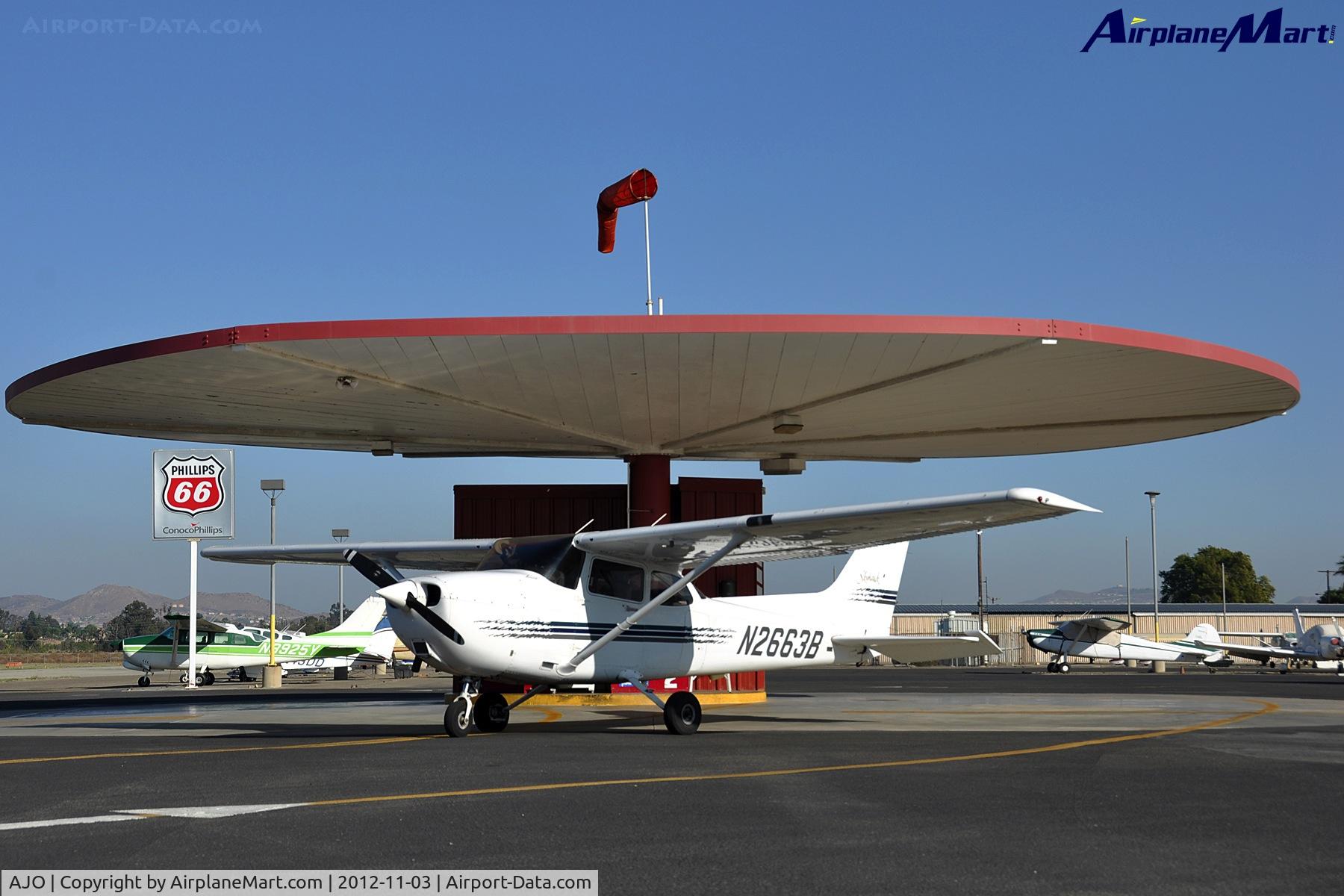 Corona Municipal Airport (AJO) - Corona Air Ventures aircraft fuel station at Corona Municipal Airport, CA