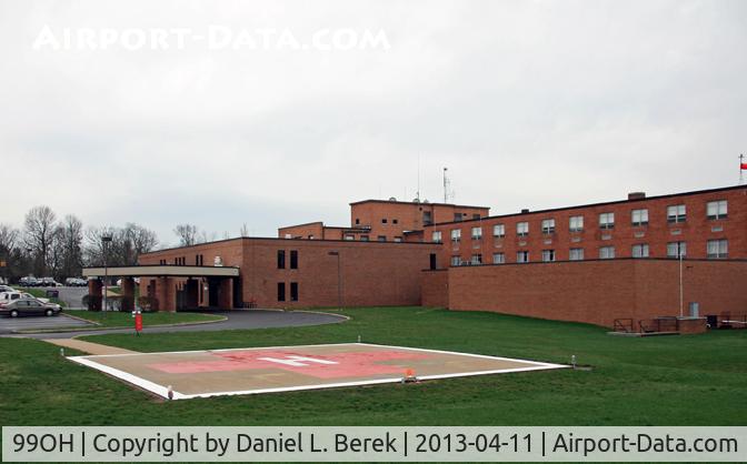 Mercy Memorial Hospital Heliport (99OH) - Hospital heliport, near Grimes Field