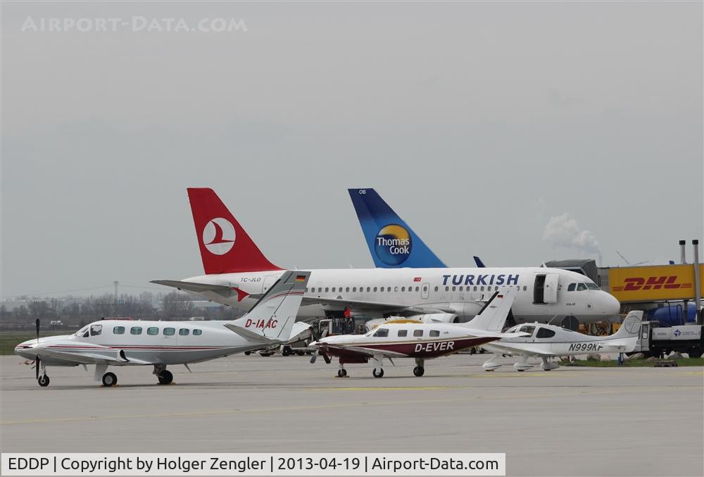 Leipzig/Halle Airport, Leipzig/Halle Germany (EDDP) - View from GAT to apron 1....