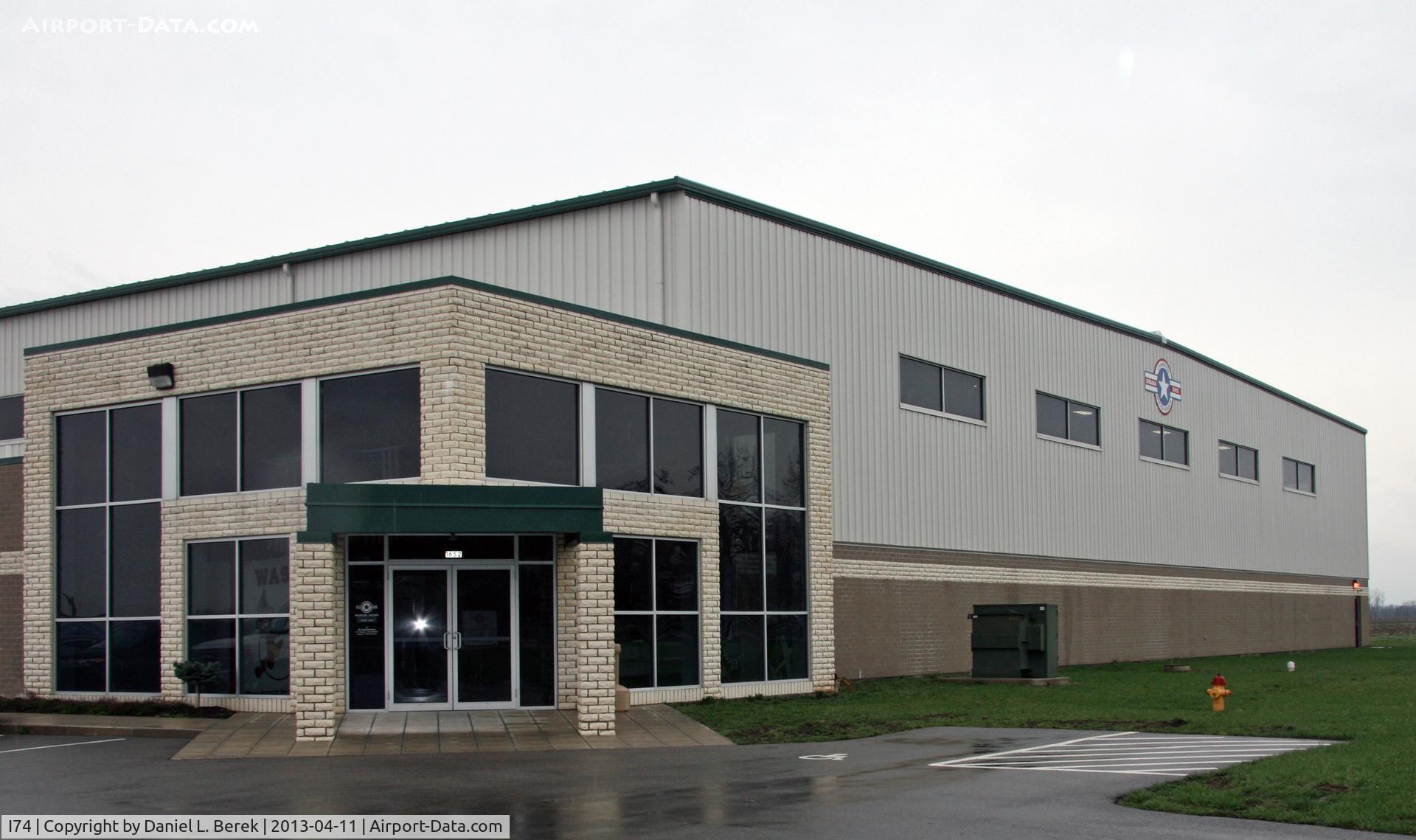 Grimes Field Airport (I74) - This building houses the small but very impressive Champaign Aviation Museum, one of the hangars at the airport.