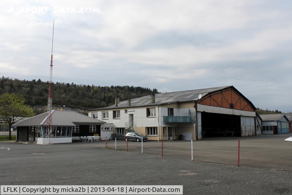 Oyonnax Arbent Airport, Oyonnax France (LFLK) - Hangar