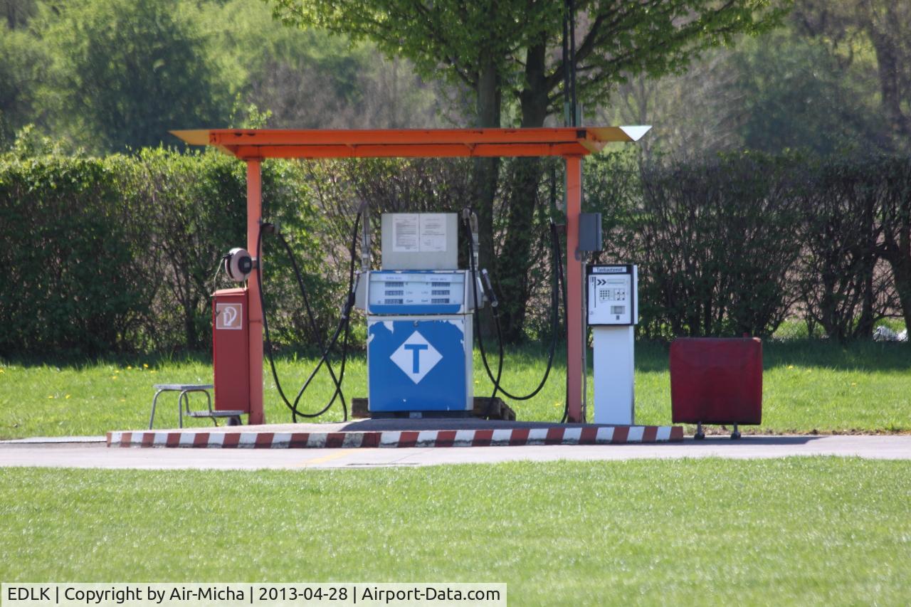 Krefeld-Egelsberg Airport, Krefeld Germany (EDLK) - Petrol Station of Krefeld-Egelsberg Airport, Germany, QKF/ EDLK