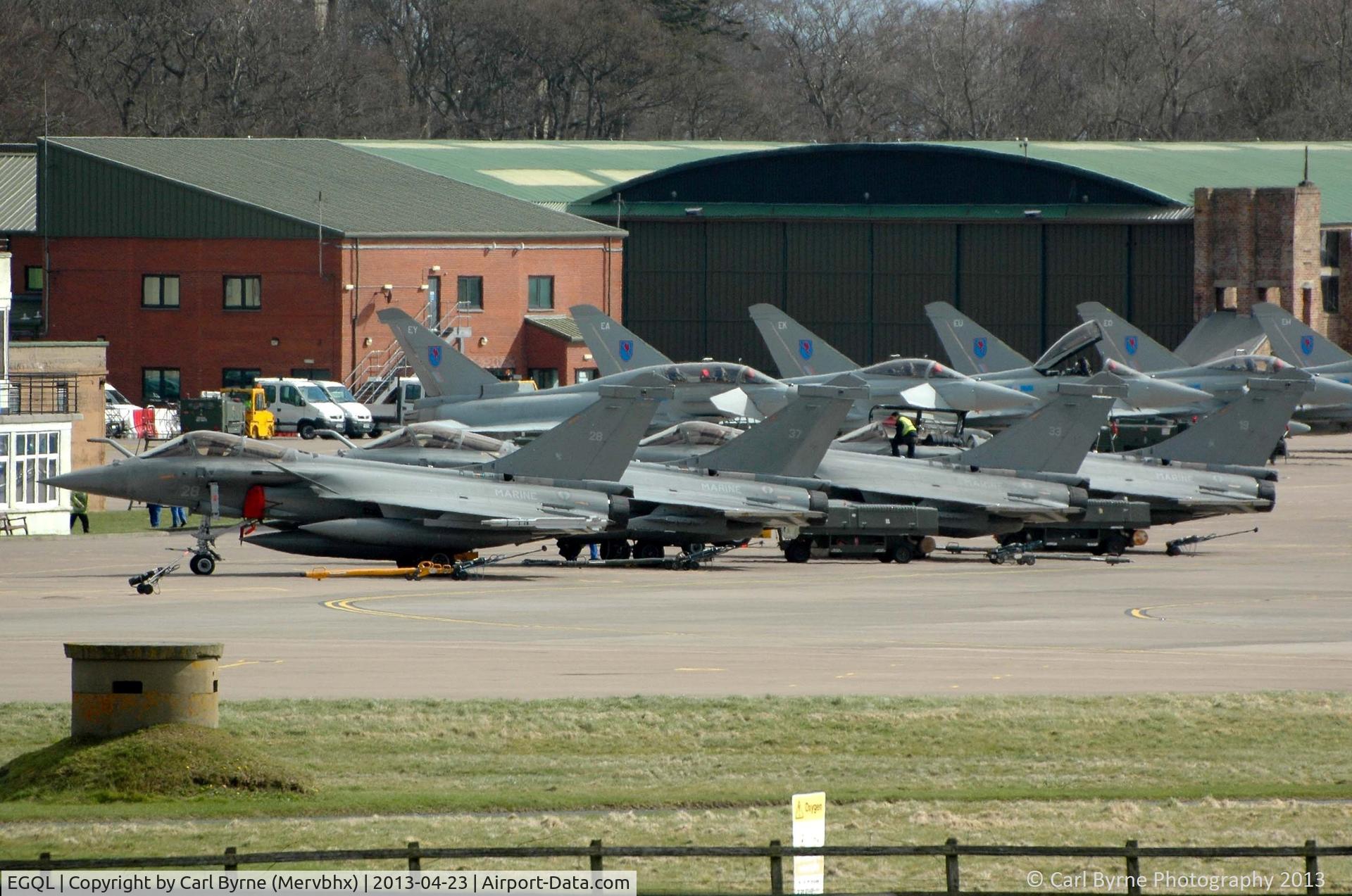 RAF Leuchars Airport, Leuchars, Scotland United Kingdom (EGQL) - French Navy aircraft operating as part of the Joint Warrior exercise.