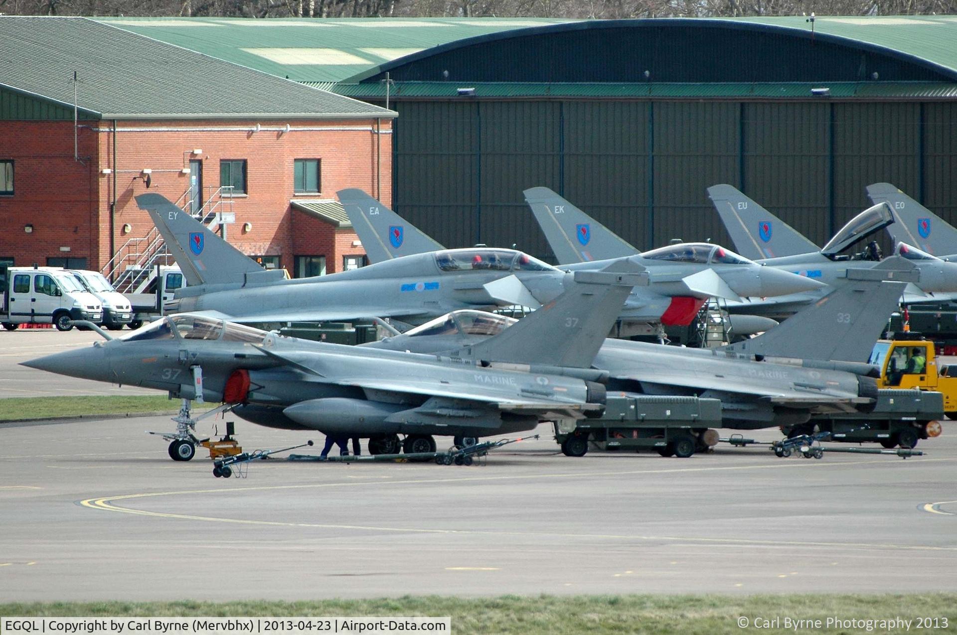 RAF Leuchars Airport, Leuchars, Scotland United Kingdom (EGQL) - French Navy aircraft operating as part of the Joint Warrior exercise.