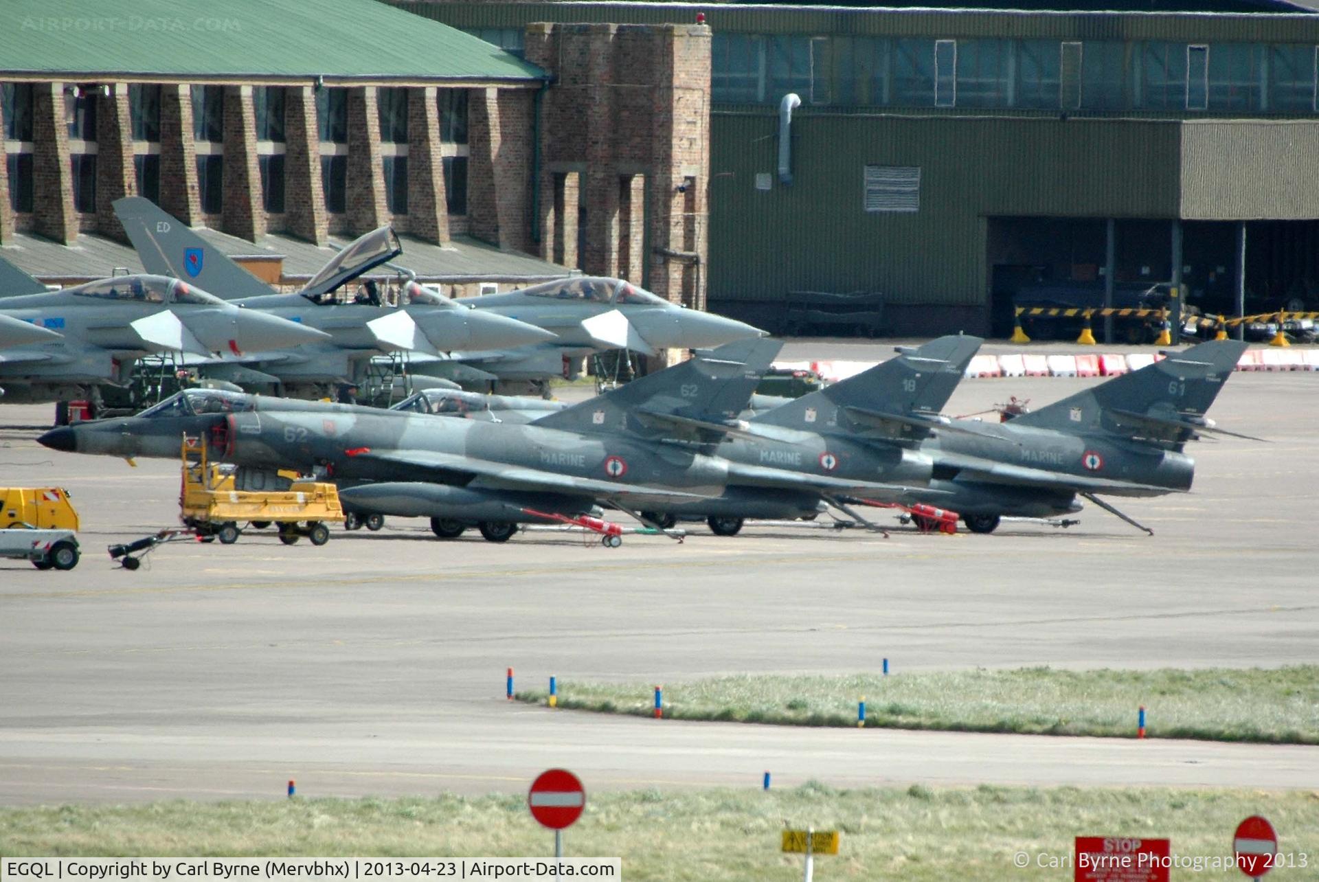 RAF Leuchars Airport, Leuchars, Scotland United Kingdom (EGQL) - French Navy aircraft operating as part of the Joint Warrior exercise.