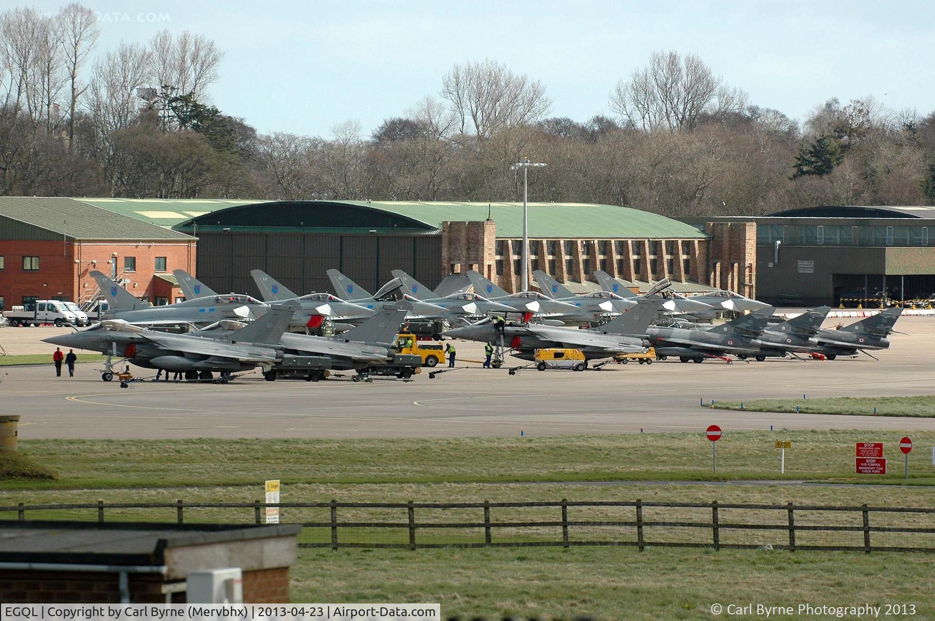 RAF Leuchars Airport, Leuchars, Scotland United Kingdom (EGQL) - French Navy aircraft operating as part of the Joint Warrior exercise.