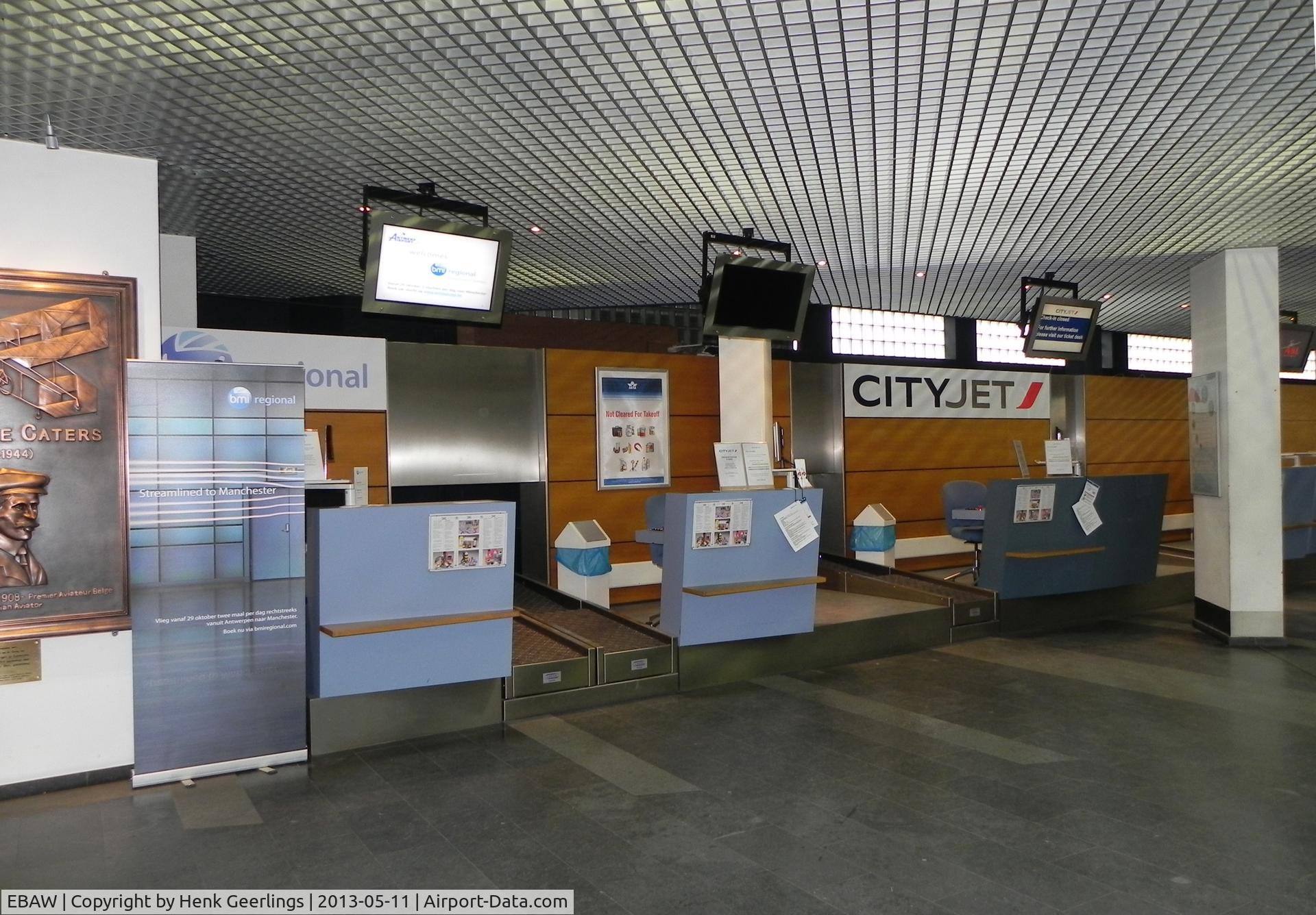 Antwerp International Airport, Antwerp / Deurne, Belgium Belgium (EBAW) - Check In Counter for  CityJet and BMI Regional flights.