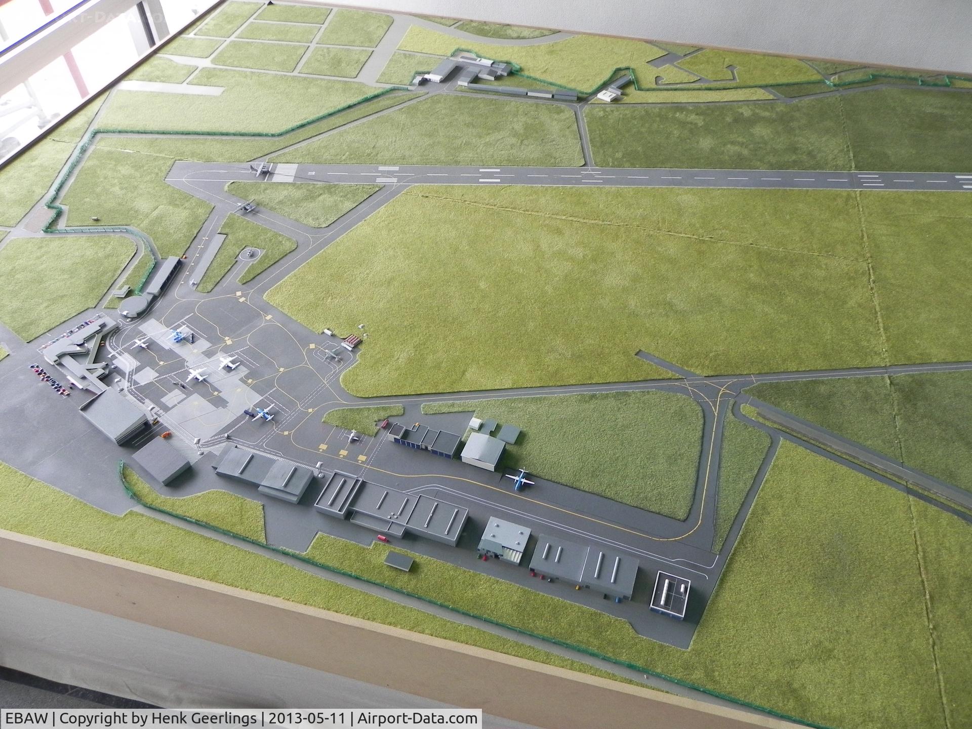 Antwerp International Airport, Antwerp / Deurne, Belgium Belgium (EBAW) - Display - layout of Deurne - Antwerp Int'l airport