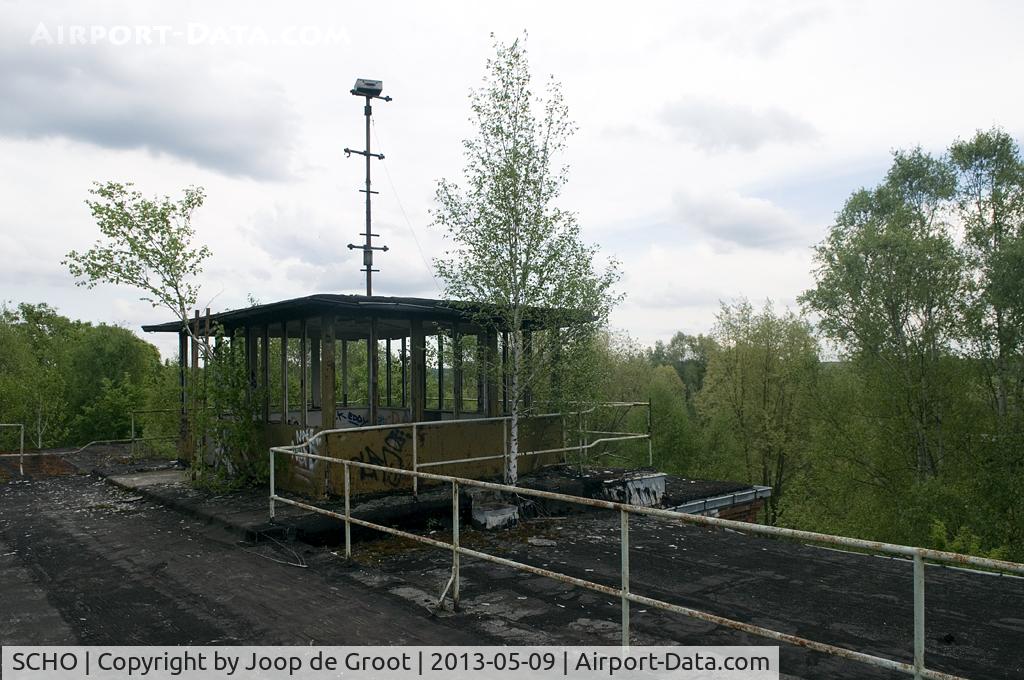 SCHO Airport - Control tower at the now disused air base of Schönwalde (D)