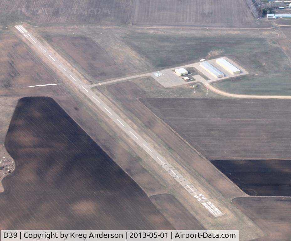 Sauk Centre Municipal Airport (D39) - Aerial view of the Sauk Centre Municipal Airport from 4000'.