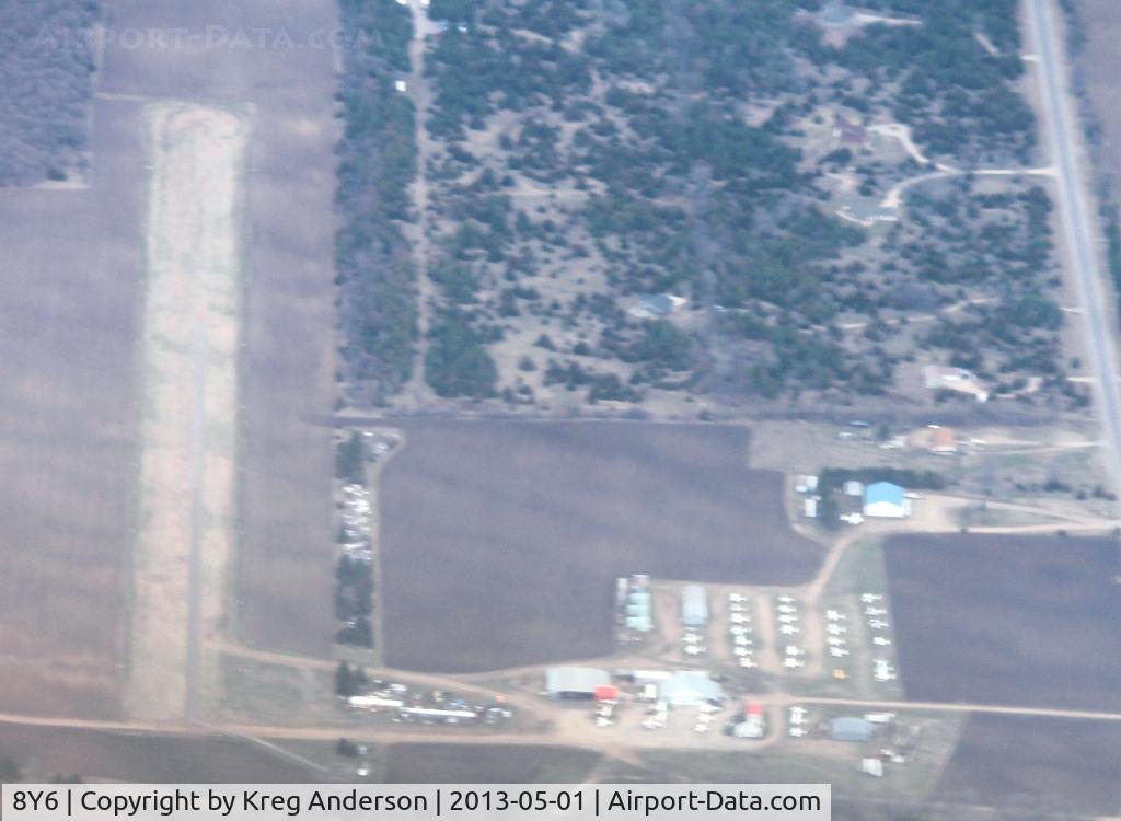 Leaders Clear Lake Airport (8Y6) - Aerial view of Leaders-Clear Lake Airport from 6000'.