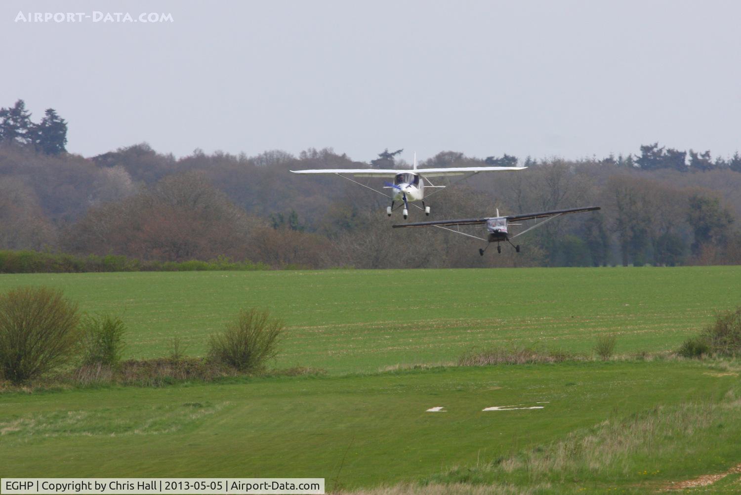 Popham Airfield Airport, Popham, England United Kingdom (EGHP) - arriving at the LAA Microlight Trade Fair, Popham