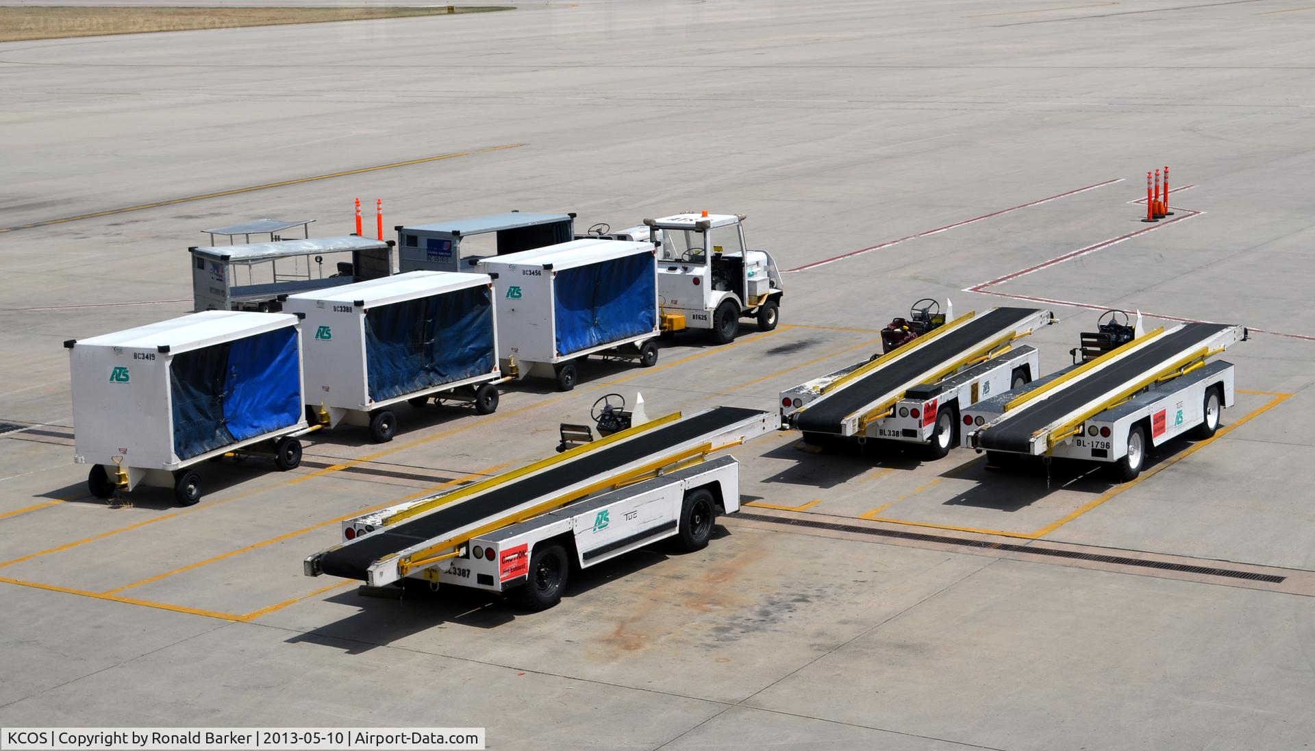 City Of Colorado Springs Municipal Airport (COS) - Equipment on the ramp  COS