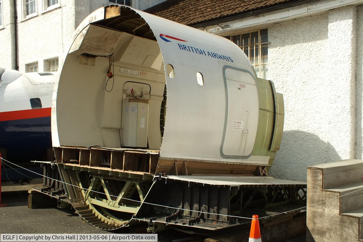 Farnborough Airfield Airport, Farnborough, England United Kingdom (EGLF) - Concorde center section at the Farnborough Air Sciences Trust museum