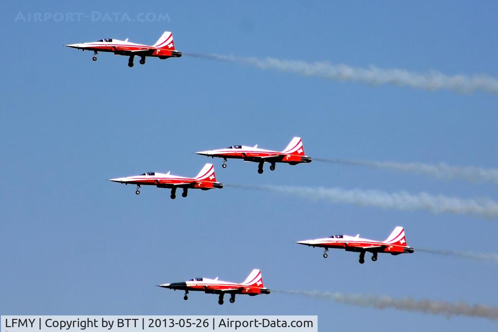 LFMY Airport - 60 years Patrouille de France : Patrouille Suisse
