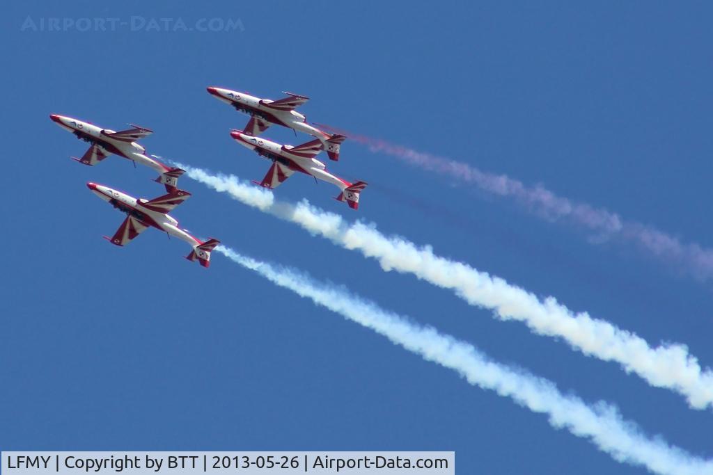 LFMY Airport - 60 years Patrouille de France : Polish aerobatic team on PZL Mielec TS-11 Iskra bis DF