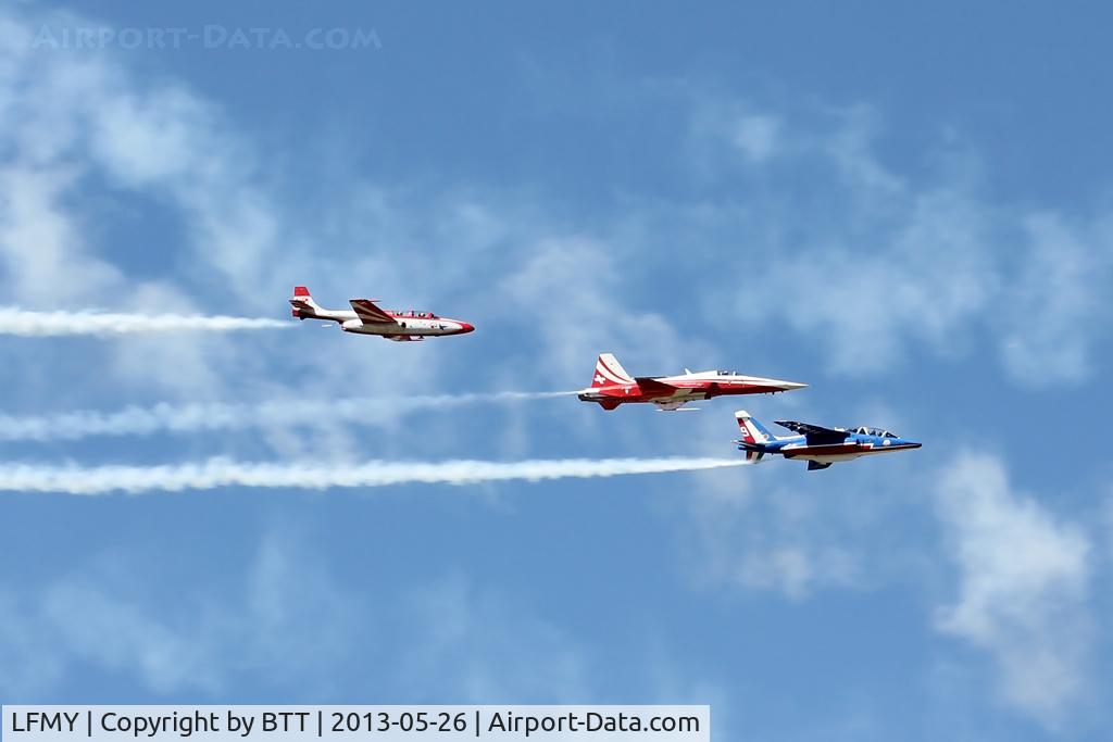 LFMY Airport - 60 years Patrouille de France : Alphajet, F-5E, TS11