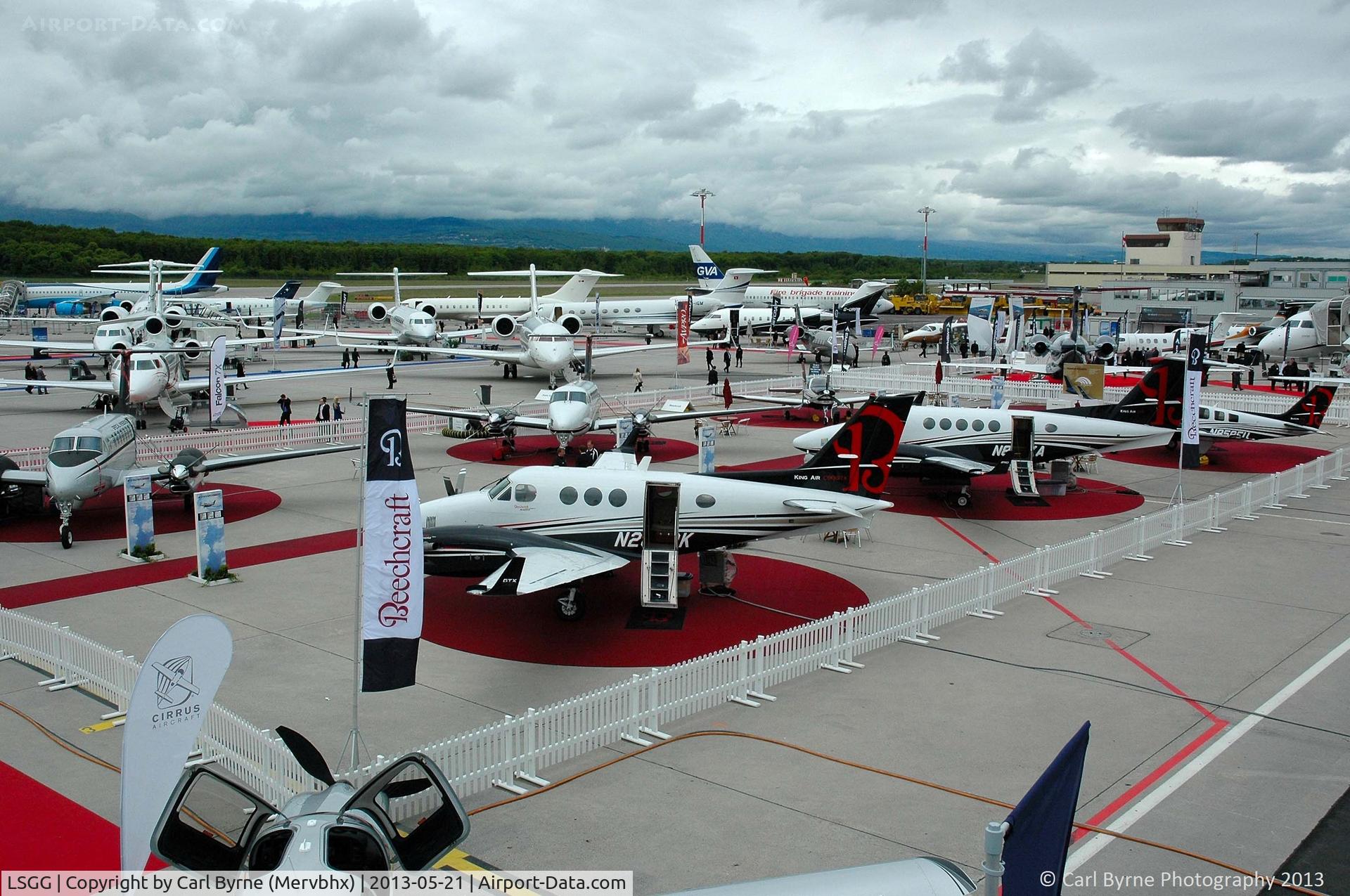 Geneva Cointrin International Airport, Geneva Switzerland (LSGG) - EBACE 2013 Static Display
