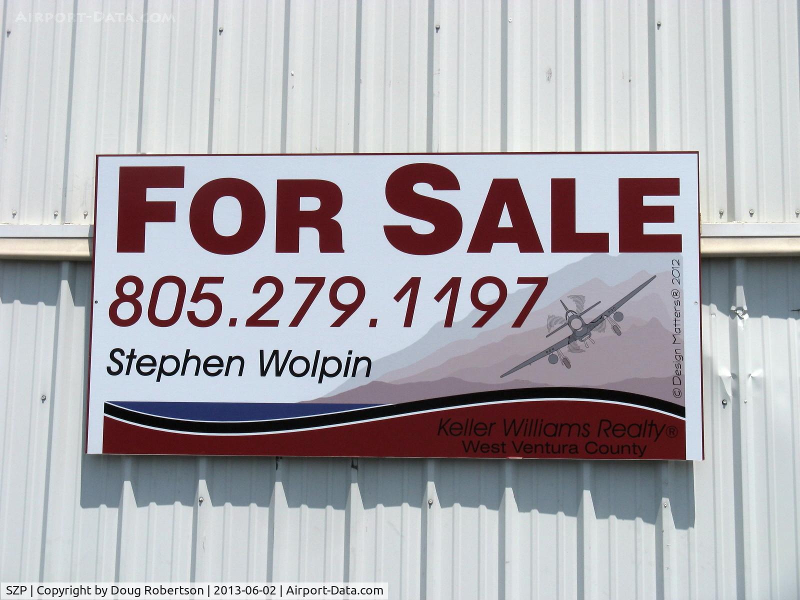 Santa Paula Airport (SZP) - Deluxe Hangar M FOR SALE, one of the largest at SZP. An ex-Steve McQueen hangar, shop, office and living quarters.