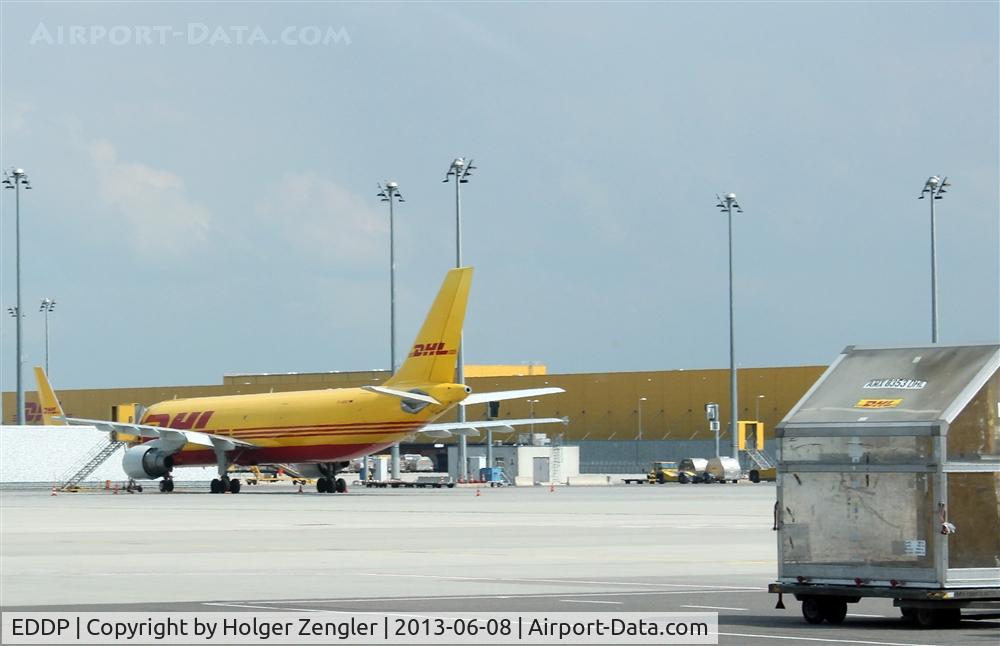 Leipzig/Halle Airport, Leipzig/Halle Germany (EDDP) - Apron 4 with DHL issue....