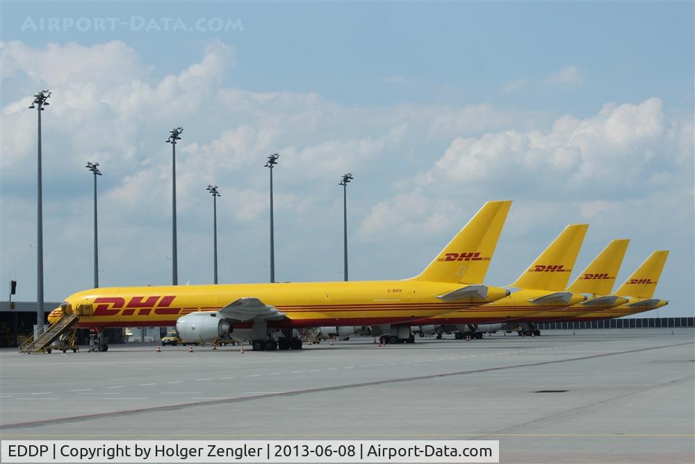 Leipzig/Halle Airport, Leipzig/Halle Germany (EDDP) - Four equal sisters on weekend rest....