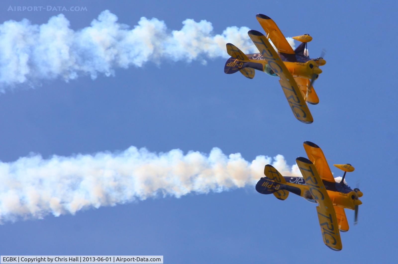 Sywell Aerodrome Airport, Northampton, England United Kingdom (EGBK) - G-PIII and G-IIIP displaying at AeroExpo 2013