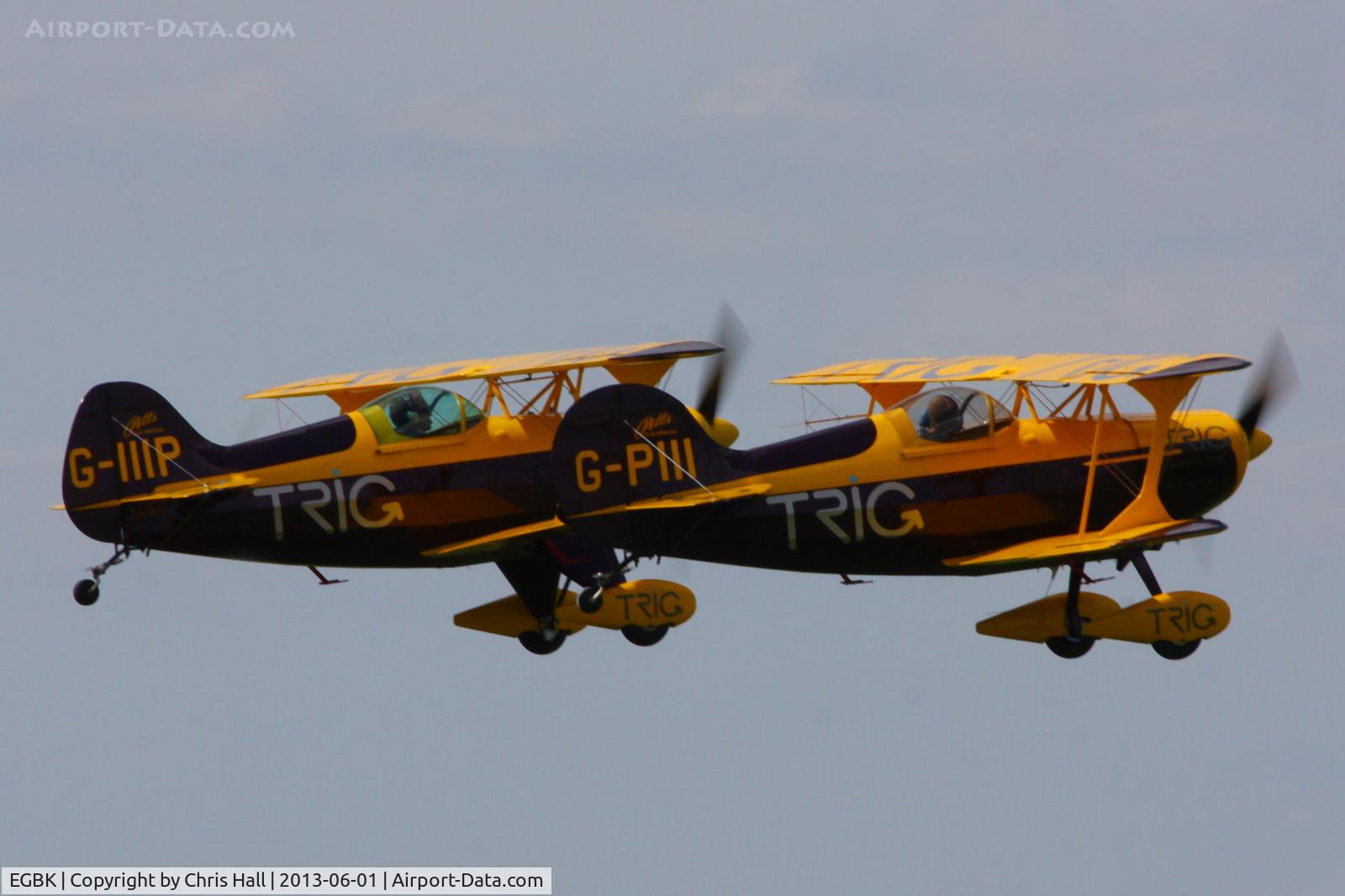 Sywell Aerodrome Airport, Northampton, England United Kingdom (EGBK) - G-PIII and G-IIIP displaying at AeroExpo 2013